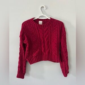 Juniors knit sweater